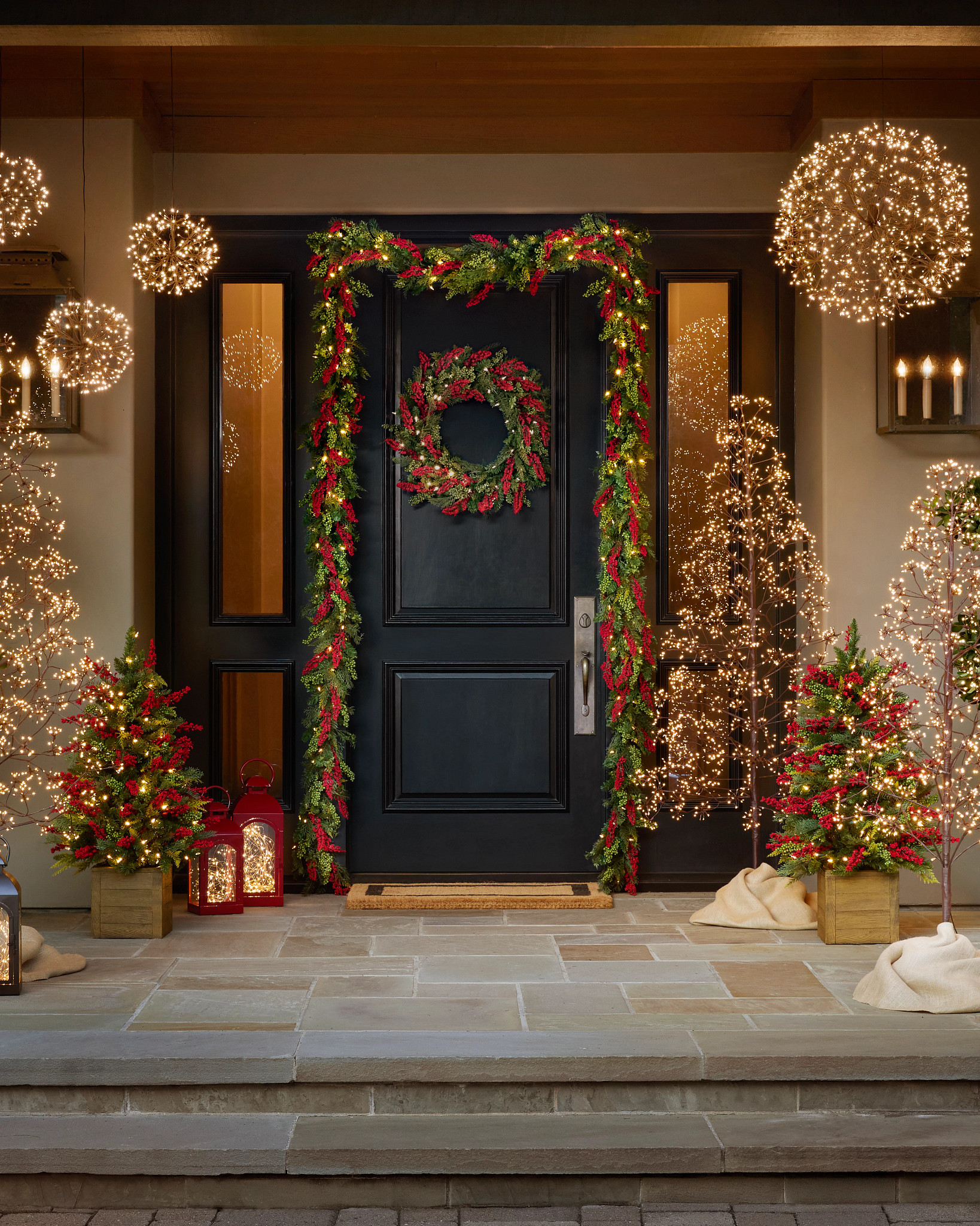 Outdoor Berry Burst Artificial Christmas Garland | Balsam Hill