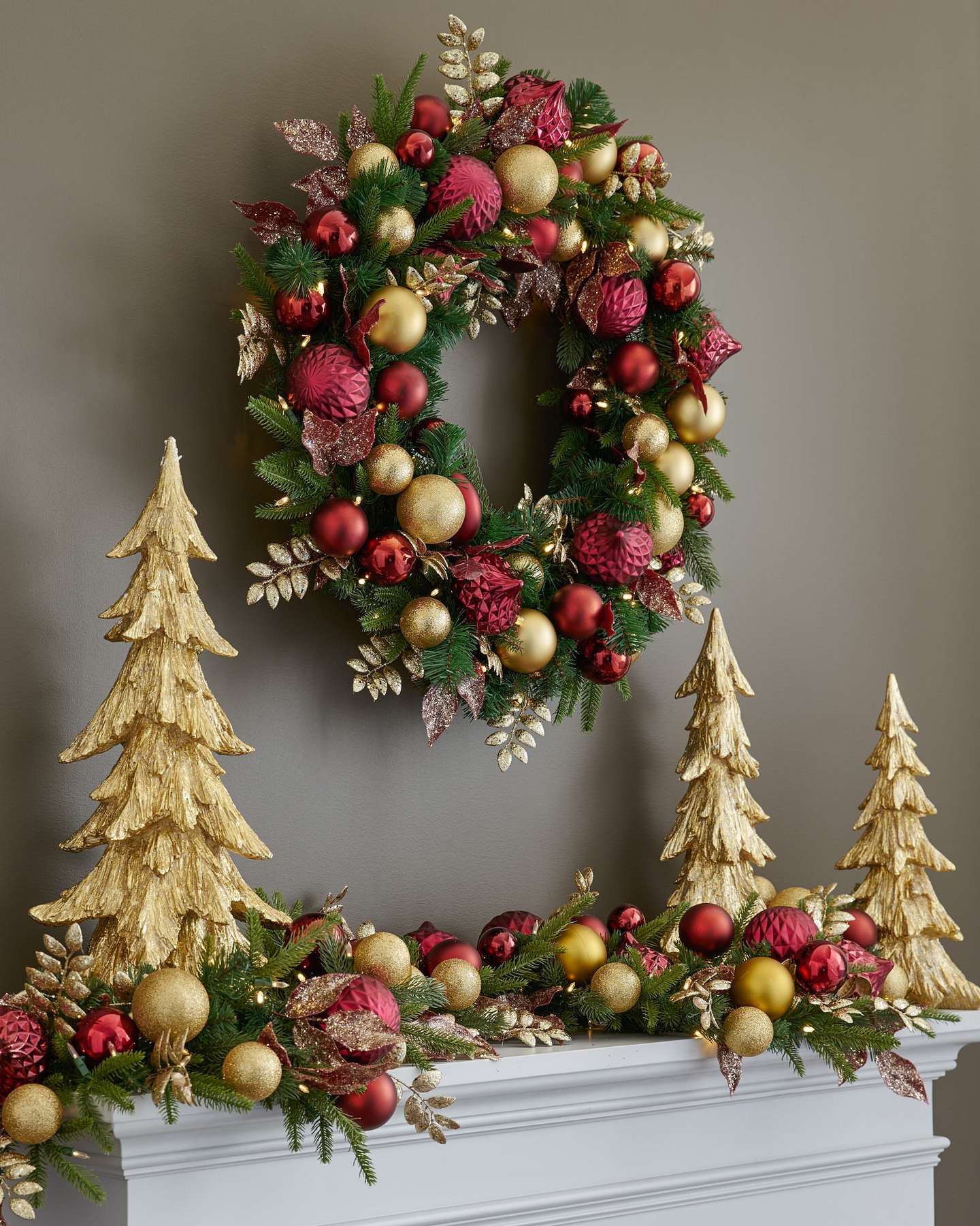 Balsam Hill Holiday Grace Christmas Foliage in a Festive Home