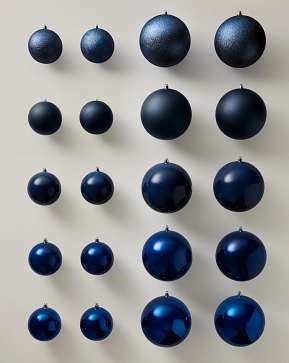 Midnight Blue BH Signature Shatter-Resistant Ornaments Midnight Blue BH Signature Shatter-Resistant Ornaments