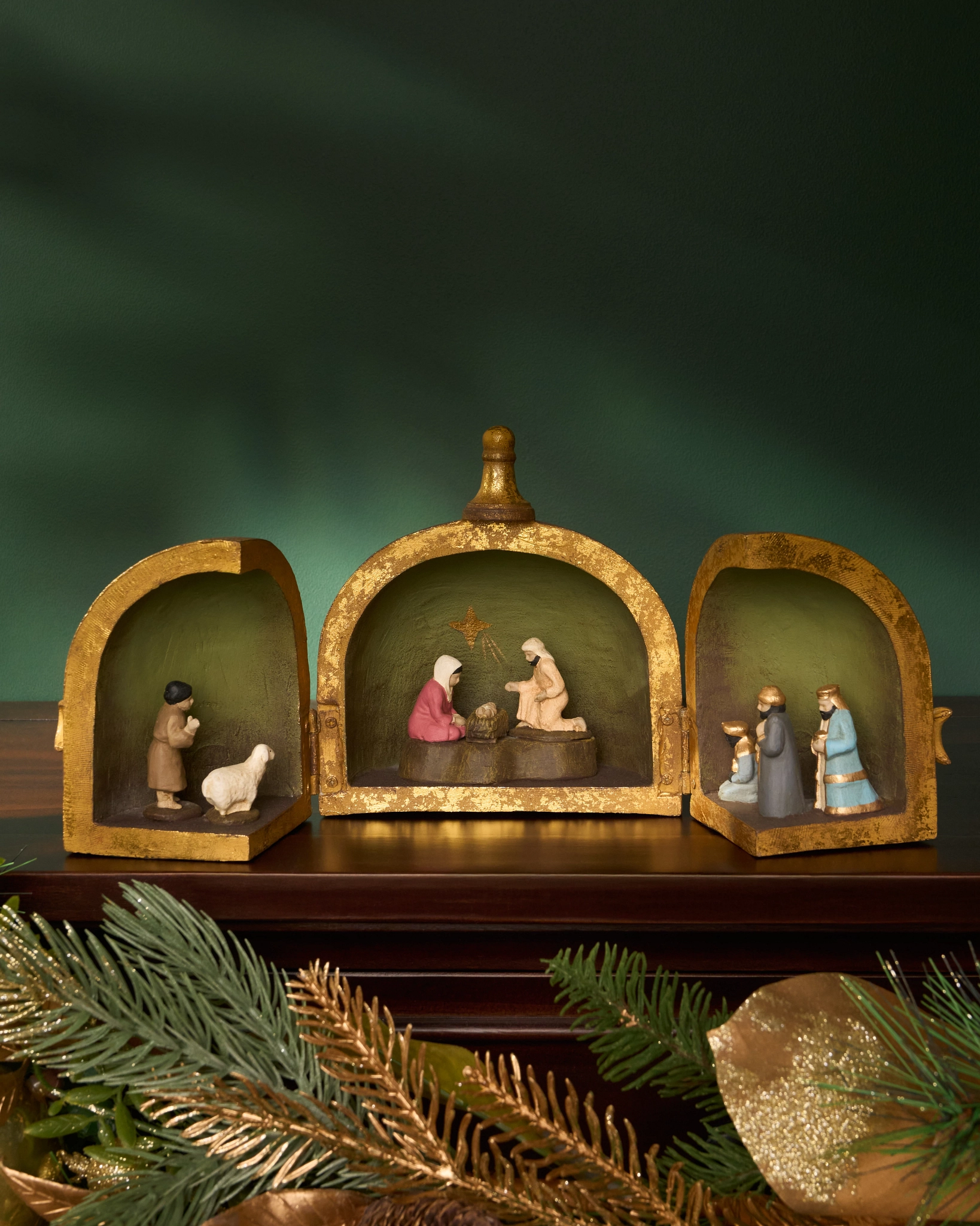 Antiqued Dome Nativity Set | Balsam Hill