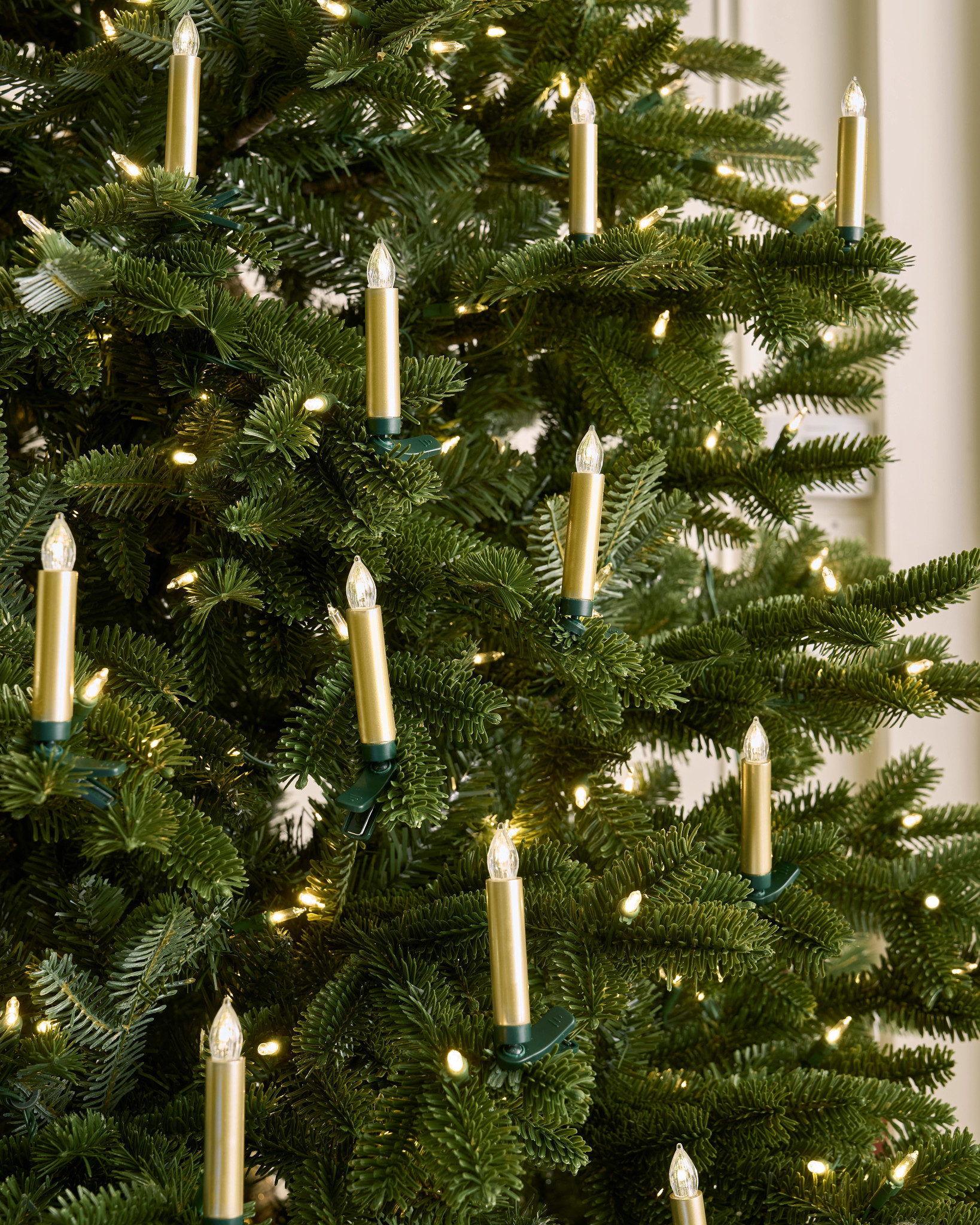 Gold Colour-Changing LED Christmas Tree Candle Set