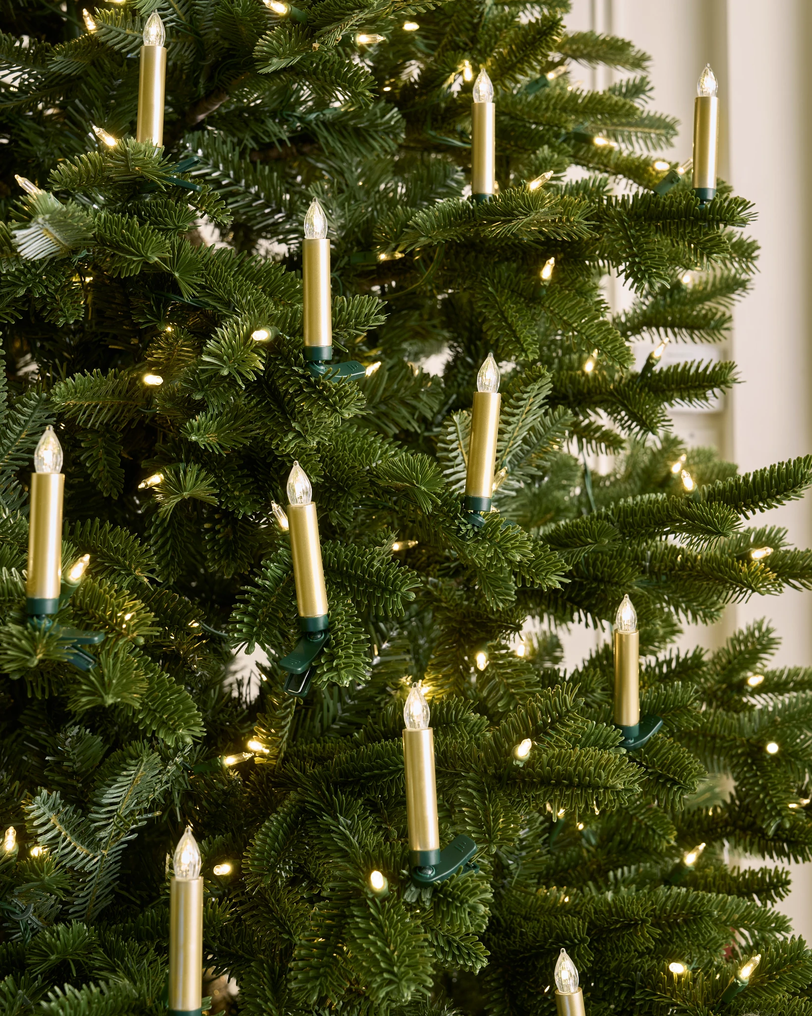 Eywamage Set Of 4 Flameless Christmas Tree Taper Candles - Battery Operated LED With Remote, Green, Real Wax Look - View #11