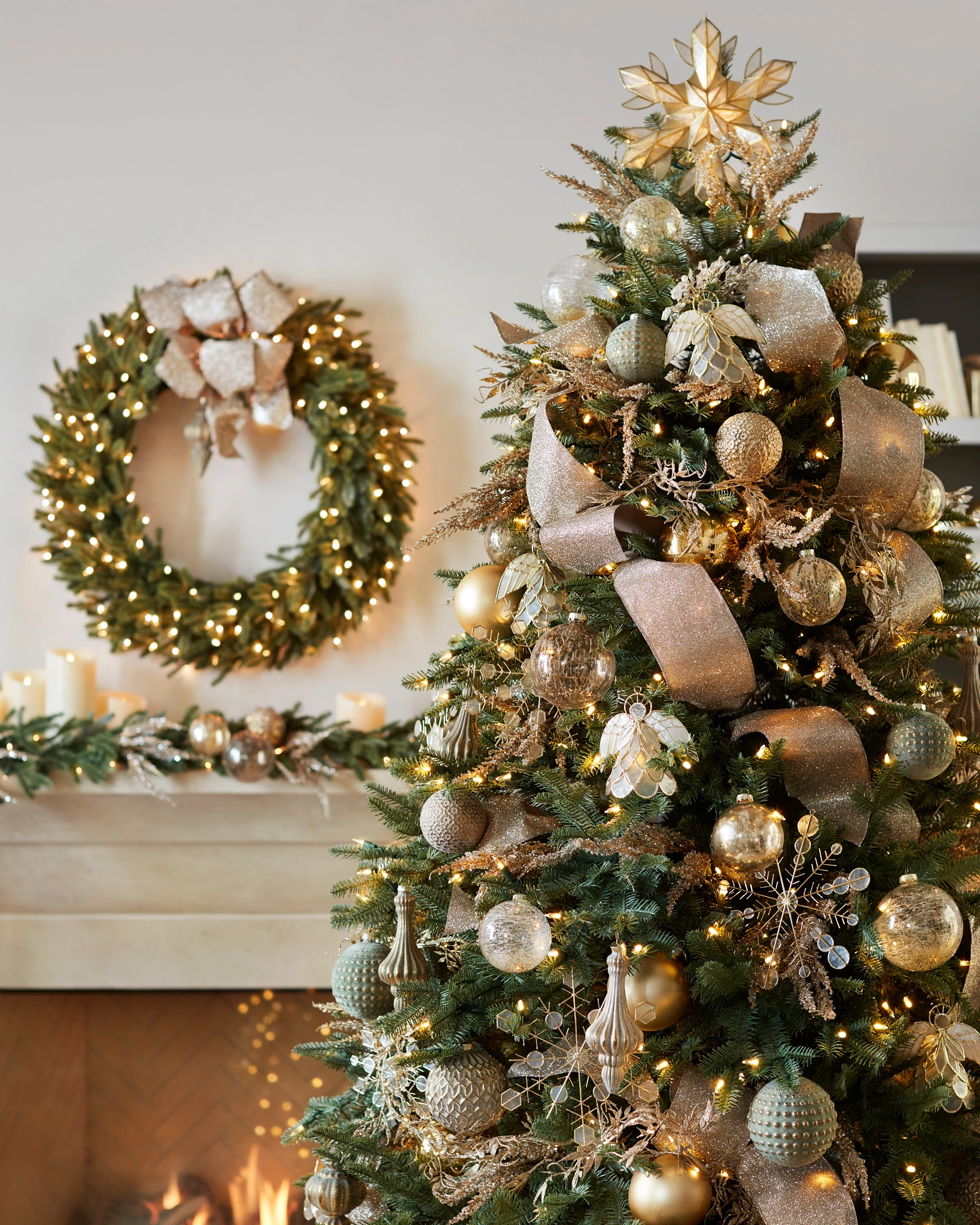 Burnished Metals Main Christmas Ornament Set | Balsam Hill