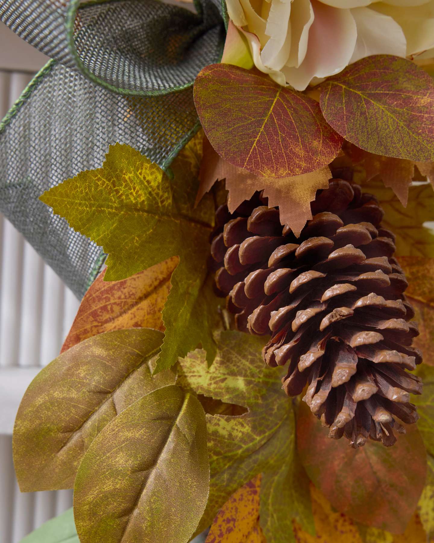 6ft Autumn Meadow Garland by Balsam Hill Closeup 30