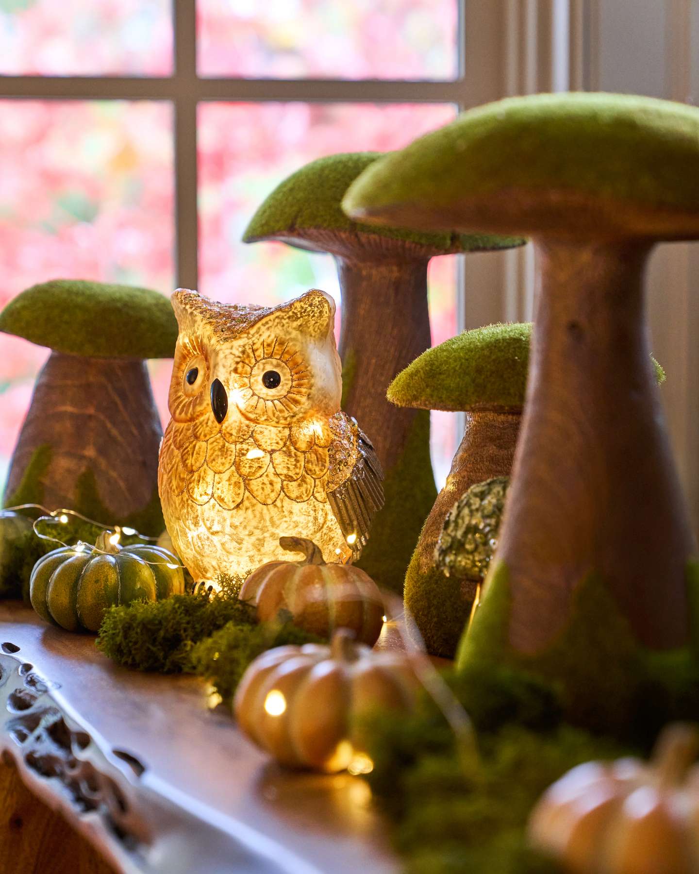 Mossy Mushrooms Set of 4 by Balsam Hill Closeup 20