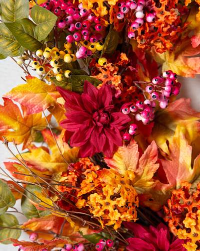 Outdoor Harvest Bloom Artificial Fall Foliage | Balsam Hill