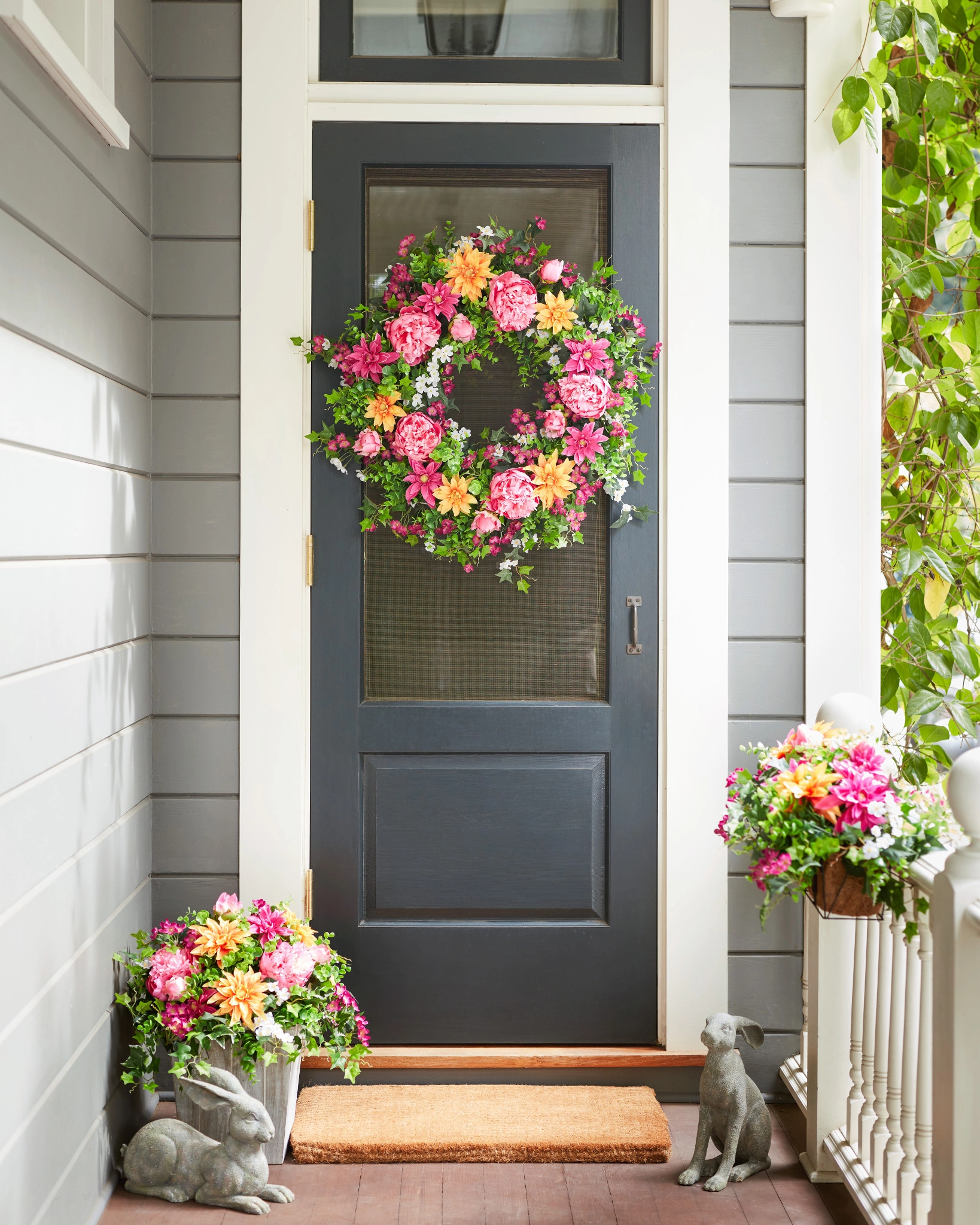 Outdoor Radiant Peony Artificial Spring Window Box | Balsam Hill