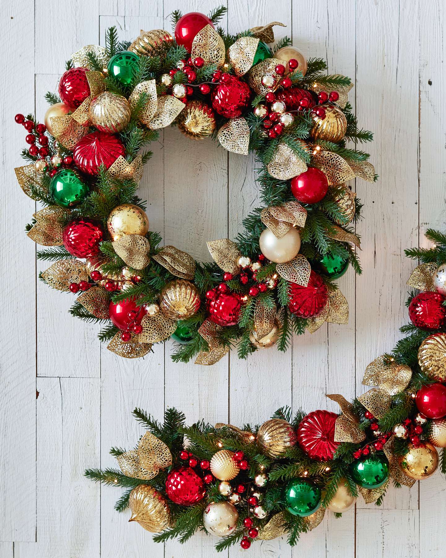 Balsam Hill Outdoor Merry and Bright Artificial Christmas Foliage Cozy Holiday Display