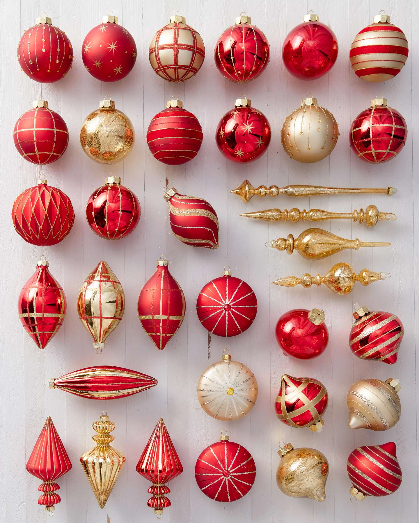 Balsam Hill Christmas Charm Glass Baubles Set of 35 Festive Joy