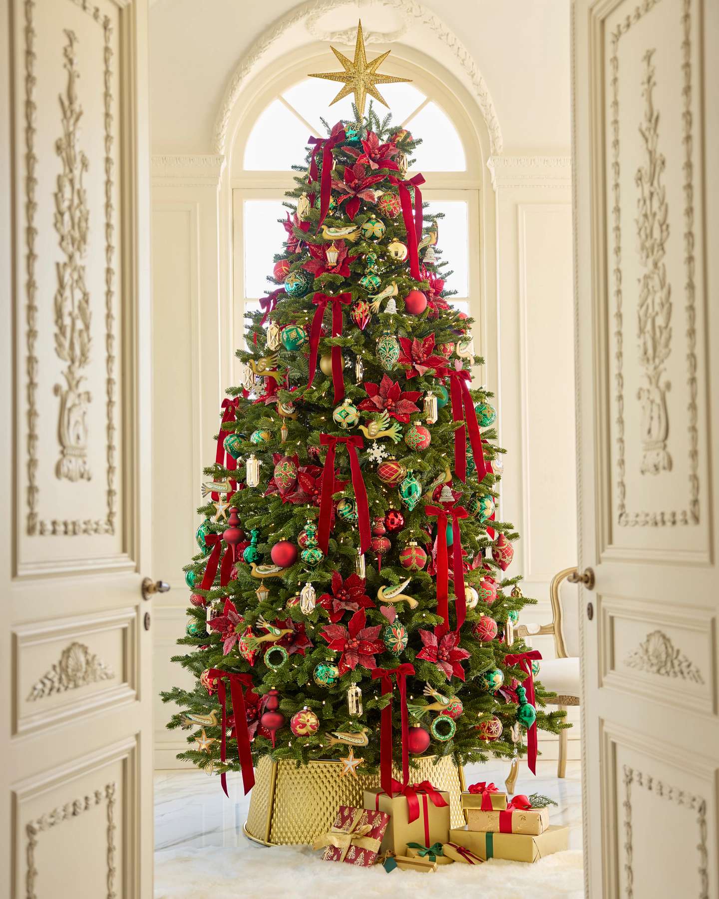 Regal Treasures Golden Glass Gemstone Ornament Set