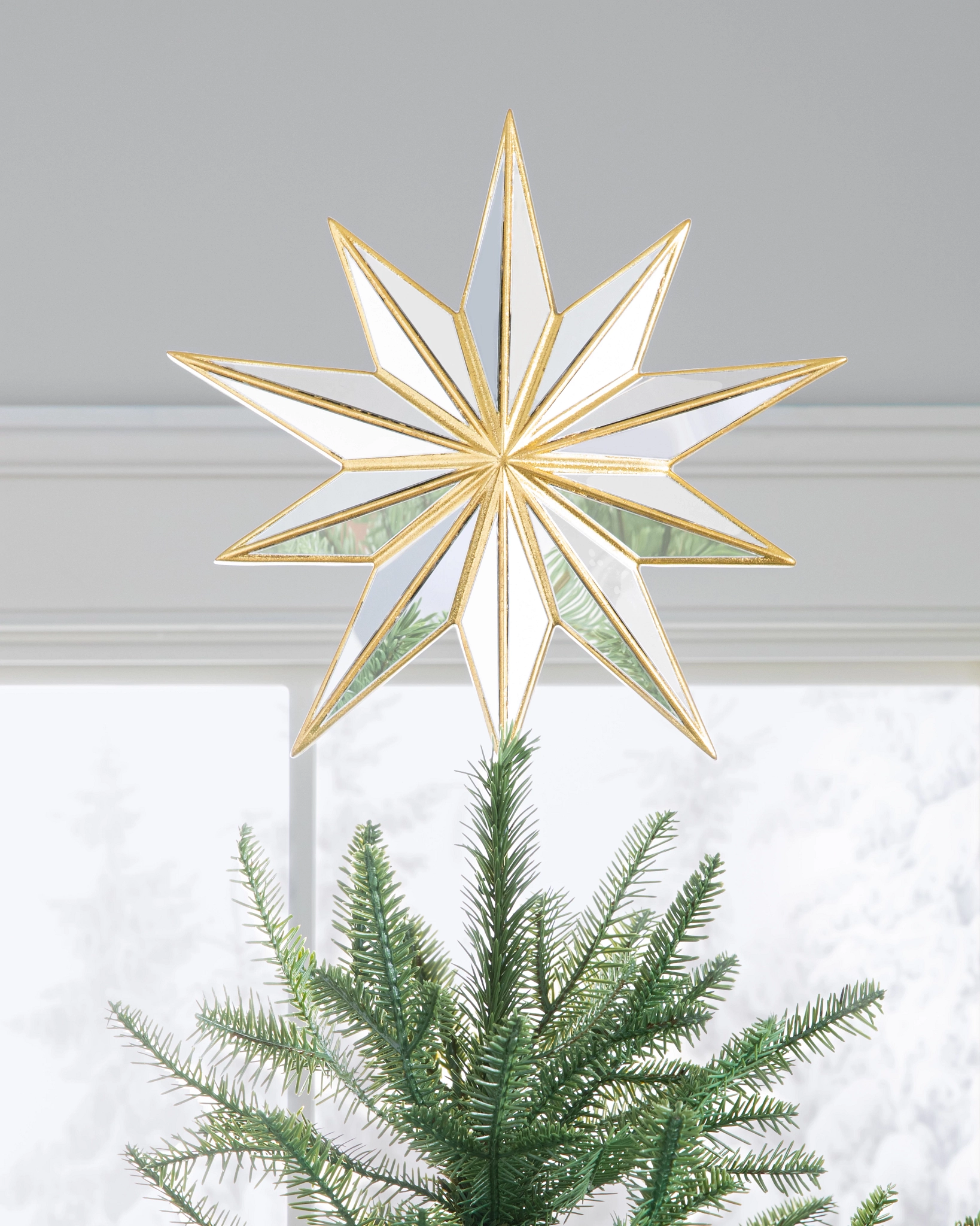 Mirror Double Sided Classic Christmas Tree Topper Balsam Hill