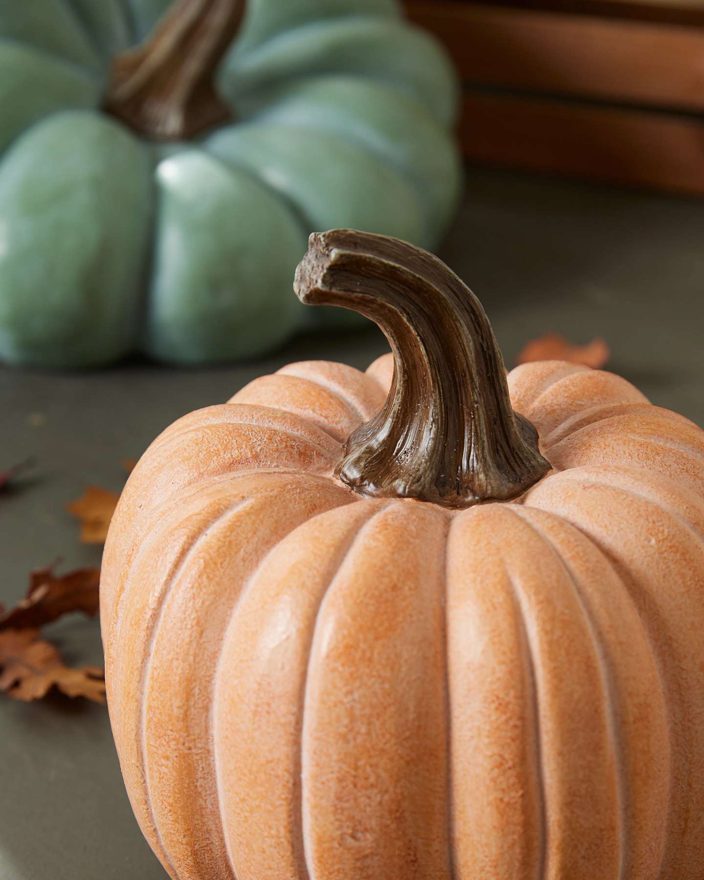 Balsam Hill Outdoor Fairytale Heirloom Pumpkins Set of 3 Close-Up Detail