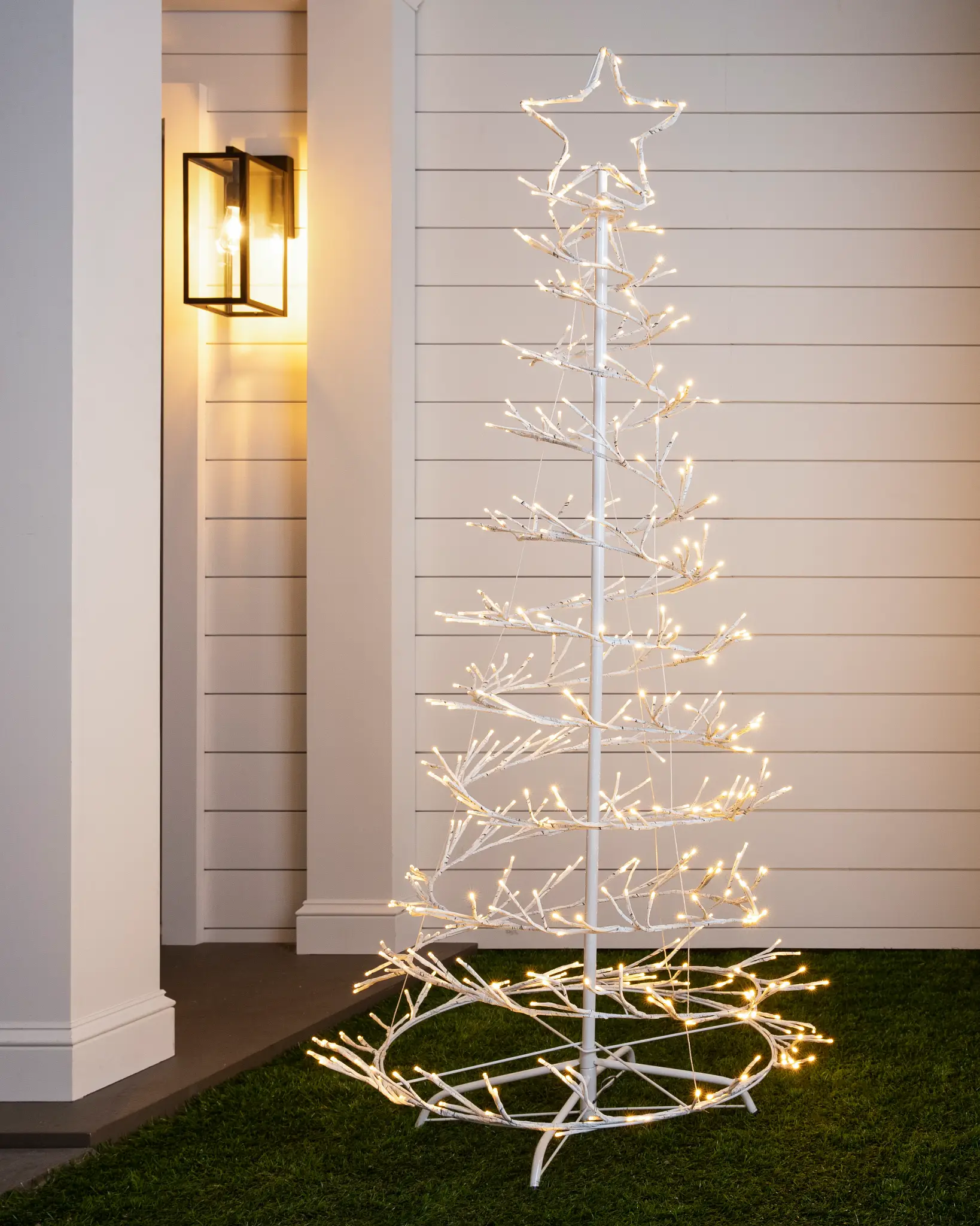 Lighted Colourful Birch Tree 16 Colors Changing Christmas Tree White Branch 