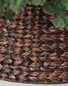 Chestnut Brown Woven Tree Collar by Balsam Hill Closeup 40
