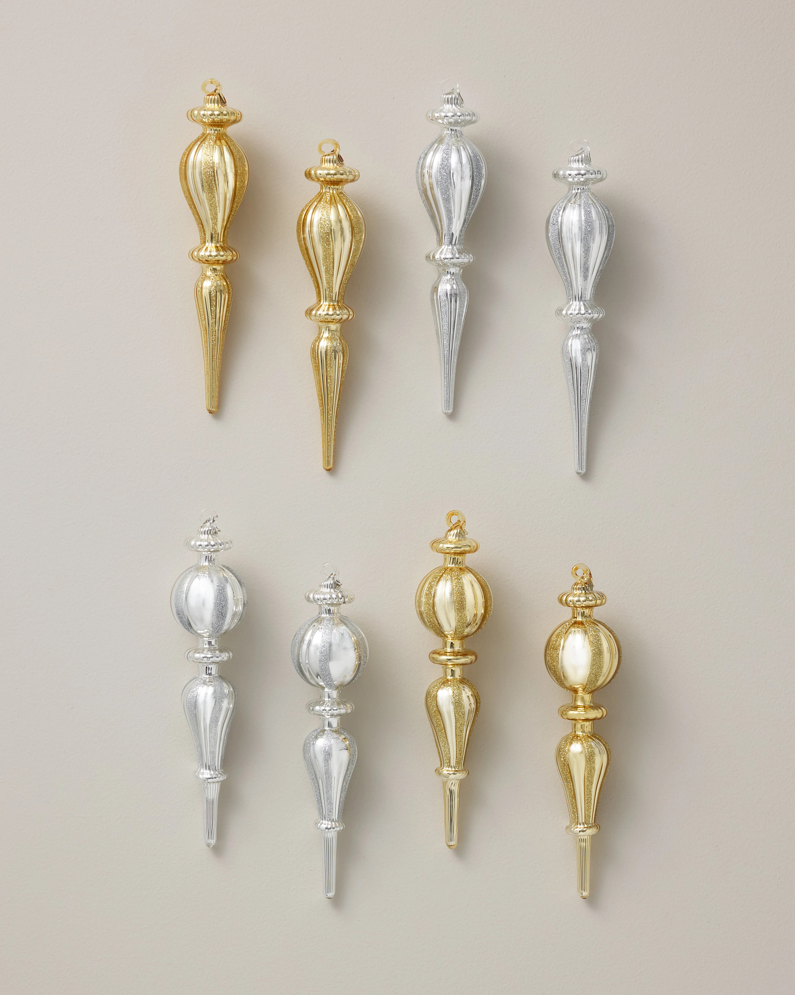 BH Heritage Jeweled Finial Ornament Set