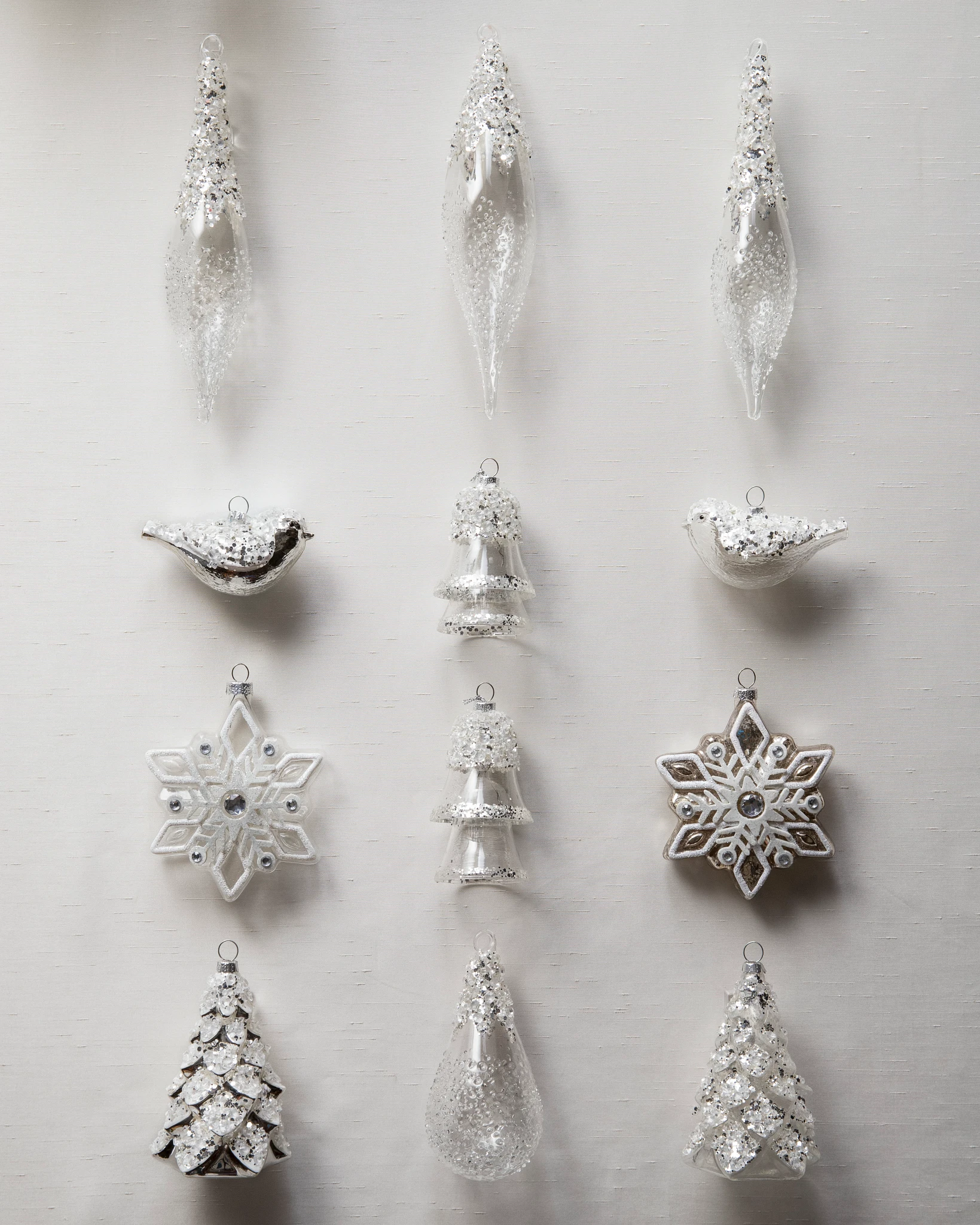 Nordic Frost Crystalized Ornaments by Balsam Hill SSC