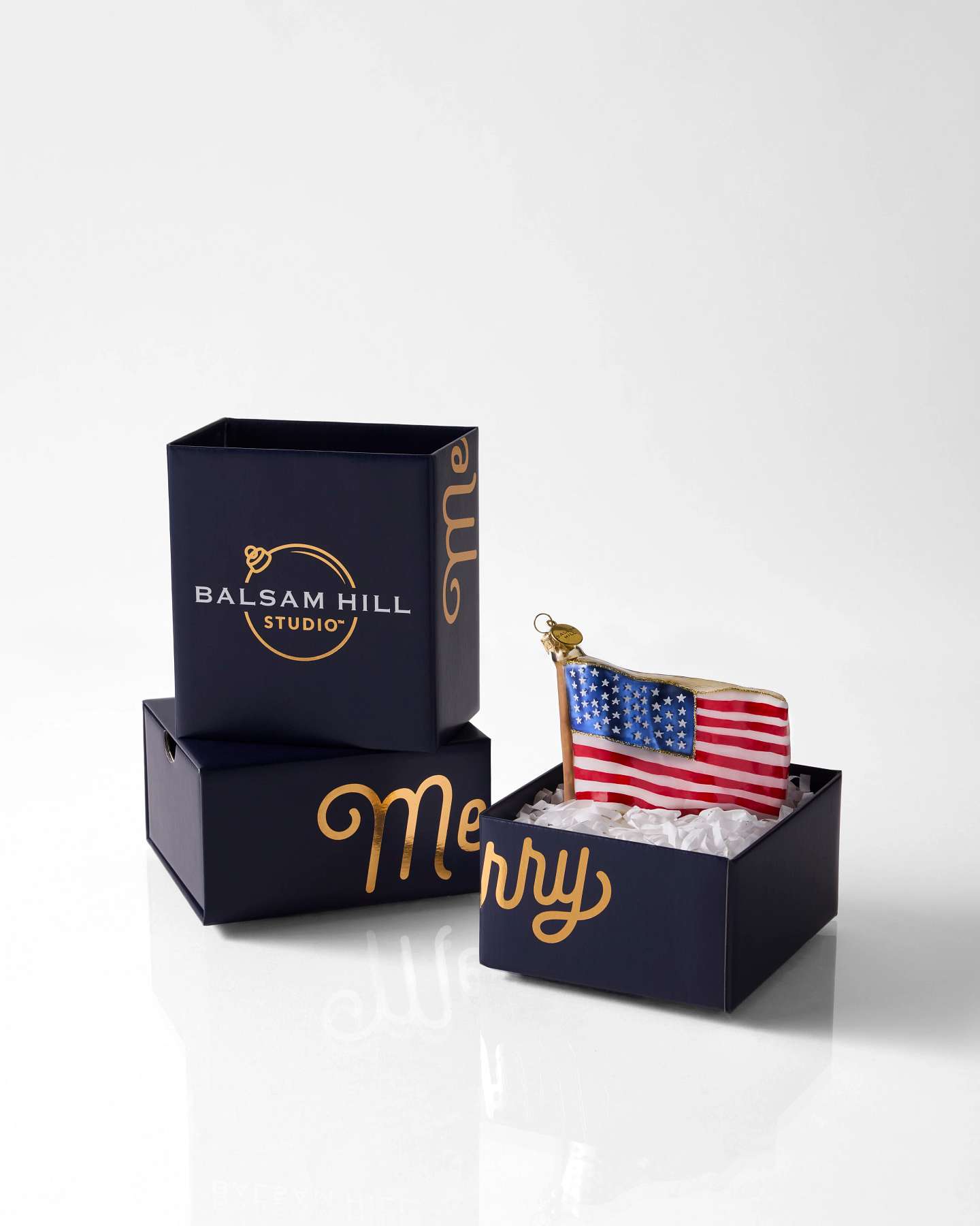 Balsam Hill Studio USA Flag Ornament