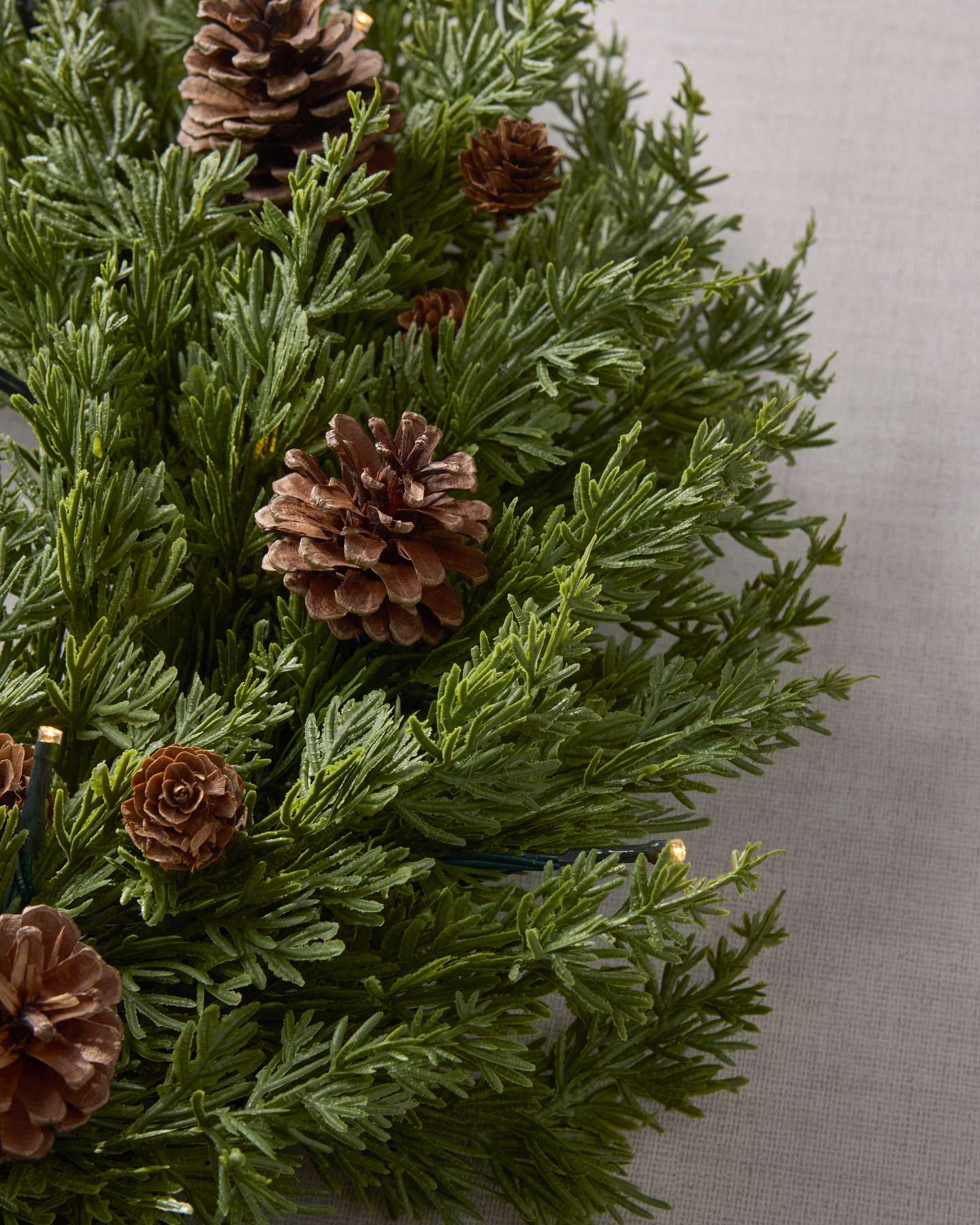24" Real-Feel® Cypress and Pinecone Splendor Wreath