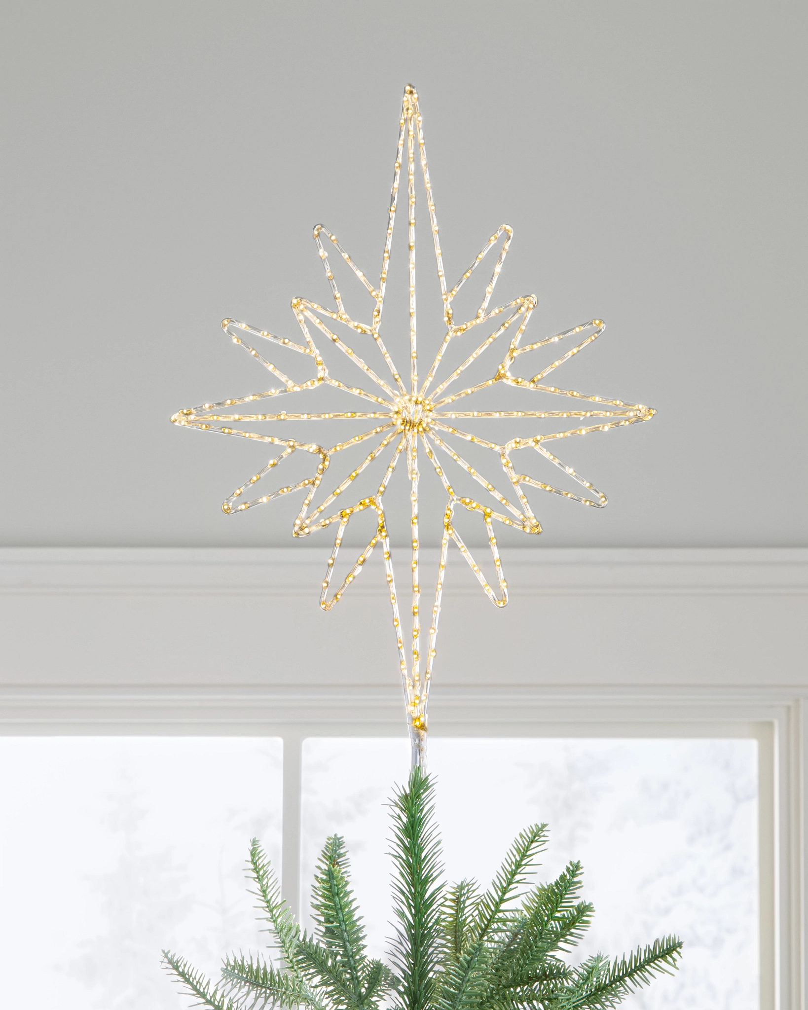 Lit Bethlehem Star Christmas Tree Toppers Balsam Hill
