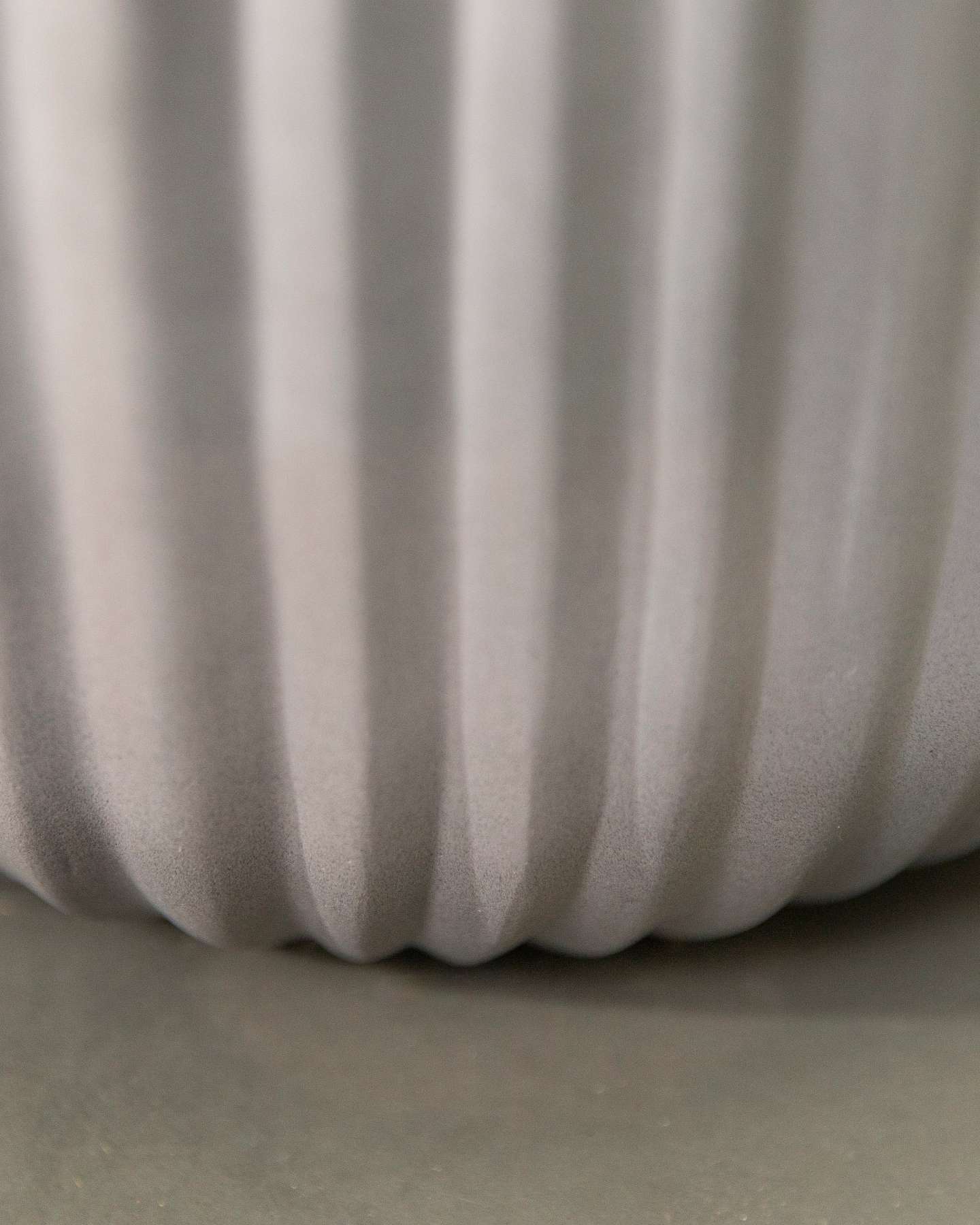 Balsam Hill Taupe Fluted Planter 16-Inch Close-Up Showcasing Elegant Design