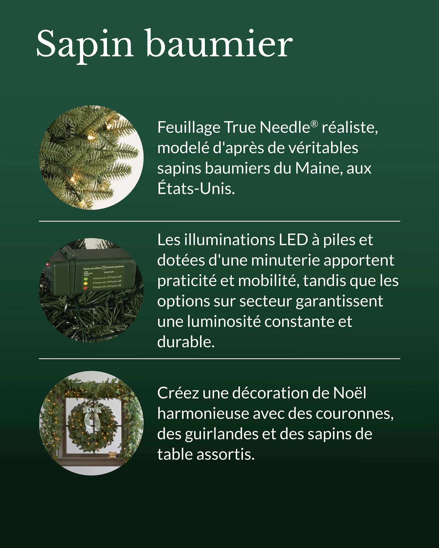 Guirlande de sapin baumier