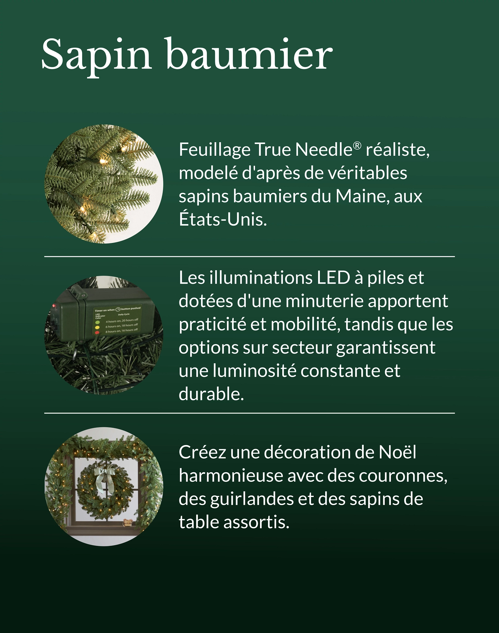 Guirlande Sapin Artificiel Noël 1,8 M - 100% PE, 464 Pointes, Réaliste Pour Escalier, Cheminée