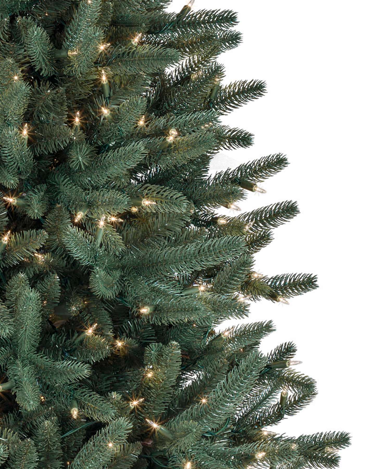 Balsam Hill Oakville Outdoor Artificial Christmas Tree LED Close-Up Detail