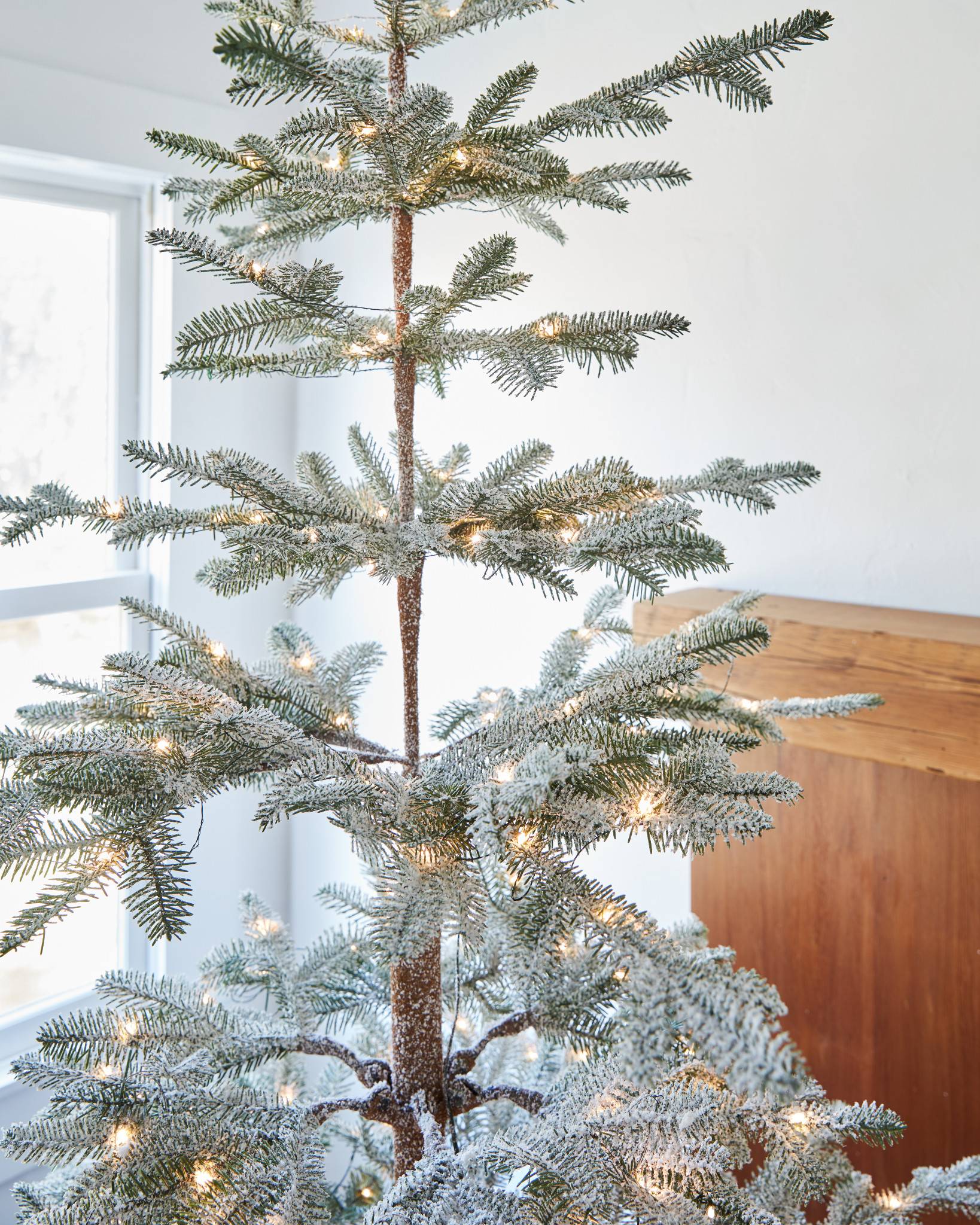 Frosted Alpine Balsam Fir Artificial Christmas Tree Balsam Hill UK Alpine Christmas Trees
