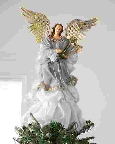 Silver Angel Tree Topper by Balsam Hill