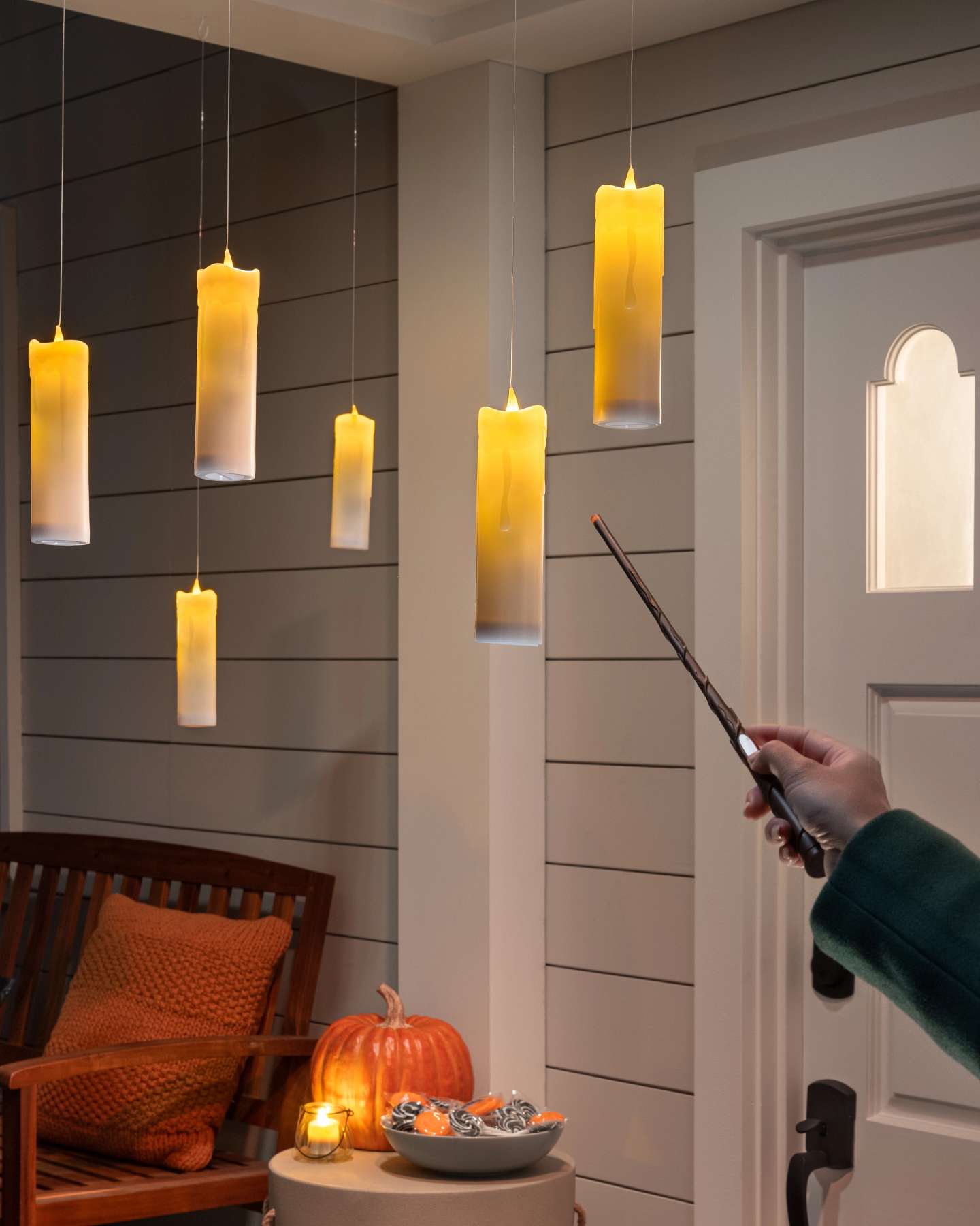 Balsam Hill Outdoor Spellbound Floating LED Candle Set in Magical Ambiance