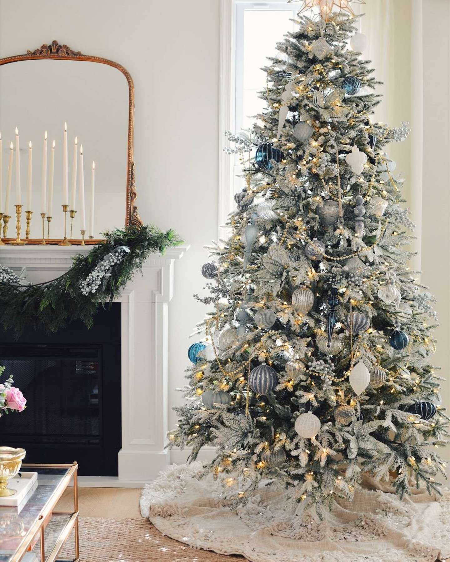 Balsam Hill Frosted Fraser Fir Artificial Christmas Tree The Pink Dream Blog Feature