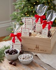 Fruit and nut holiday gift box