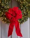 Red Pre-Made Wired Ribbon Bows by Balsam Hill Lifestyle 10