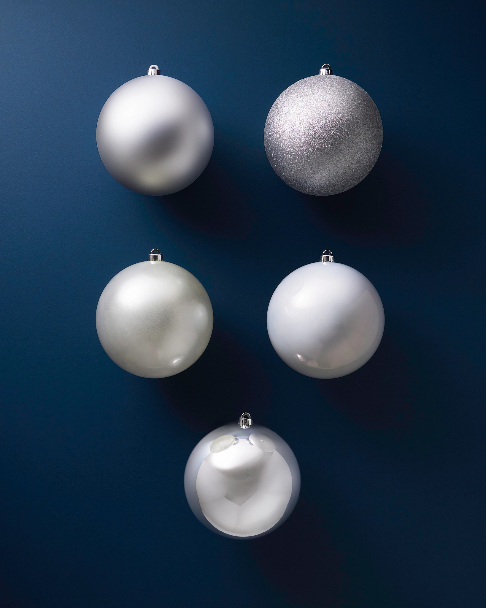 Silver BH Signature Shatter-Resistant Ornaments